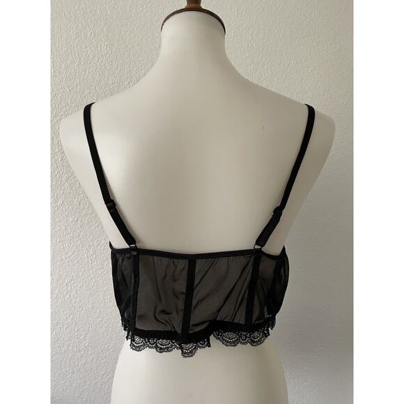 Boohoo Lingerie Bra Bralette Lace Sheer Plus Size - Picture 7 of 9